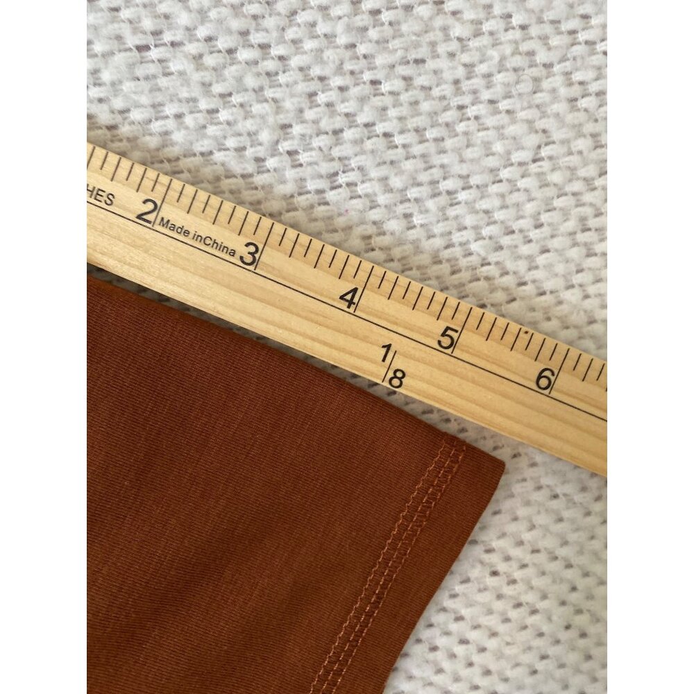 Antonio Melani Rust Stretch V-Neck Tee Women's Small Lyocell Blend - Picture 9 of 9